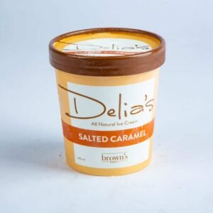 Delia’s Salted Caramel Ice Cream – Sweet & Salty Delight