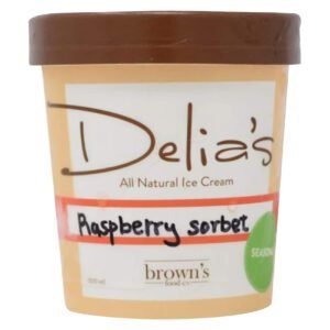Delia’s Raspberry Sorbet Ice Cream –  500mL