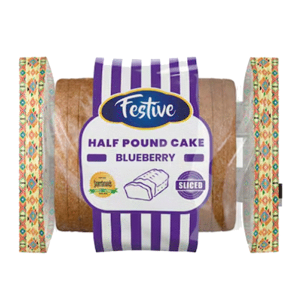 Festive half pound cake