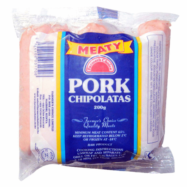 pork chipolatas