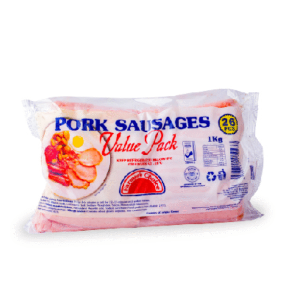 Pork sausages