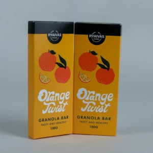 Ryaivas Foods Orange Twist Granola Bars 100g